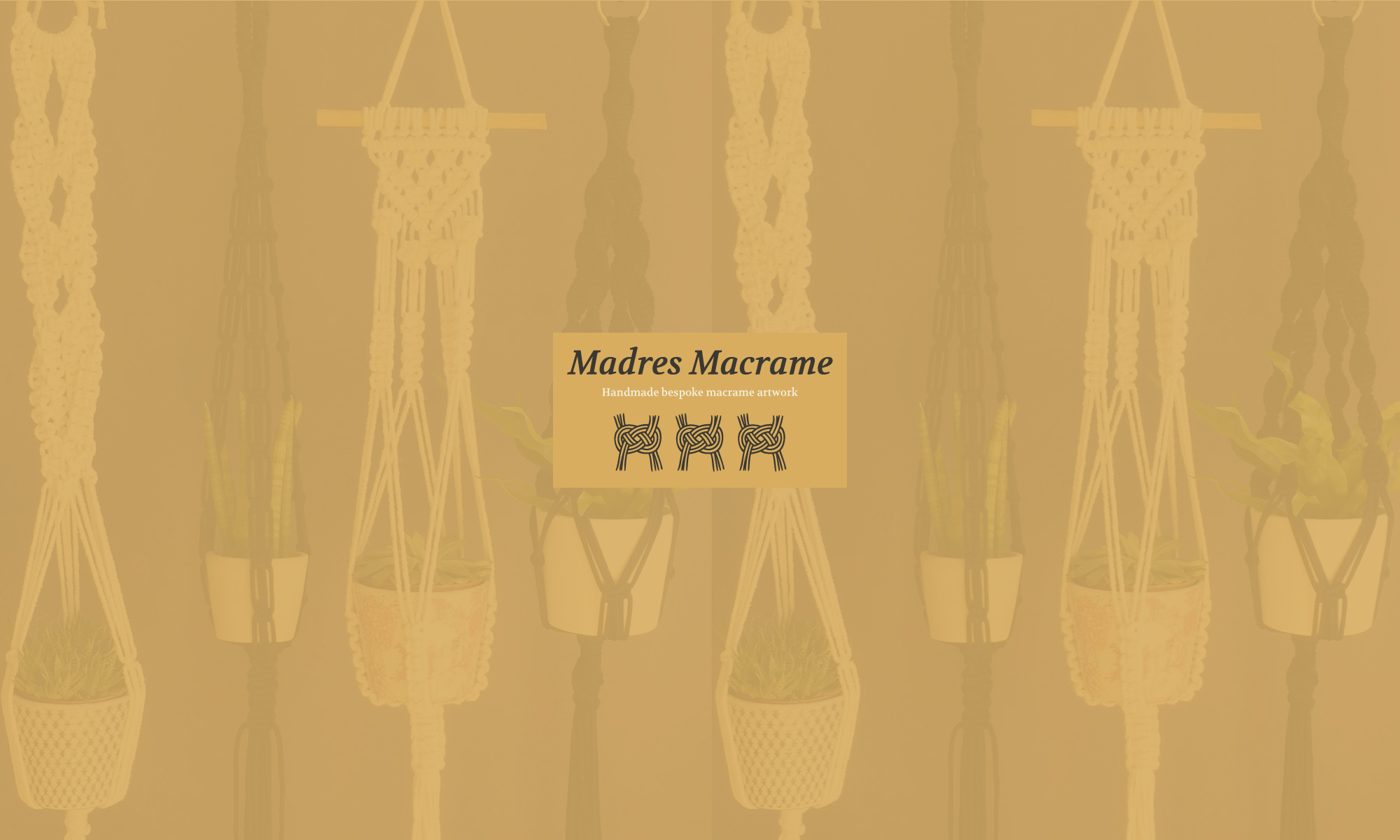 Madres Macrame hanging baskets